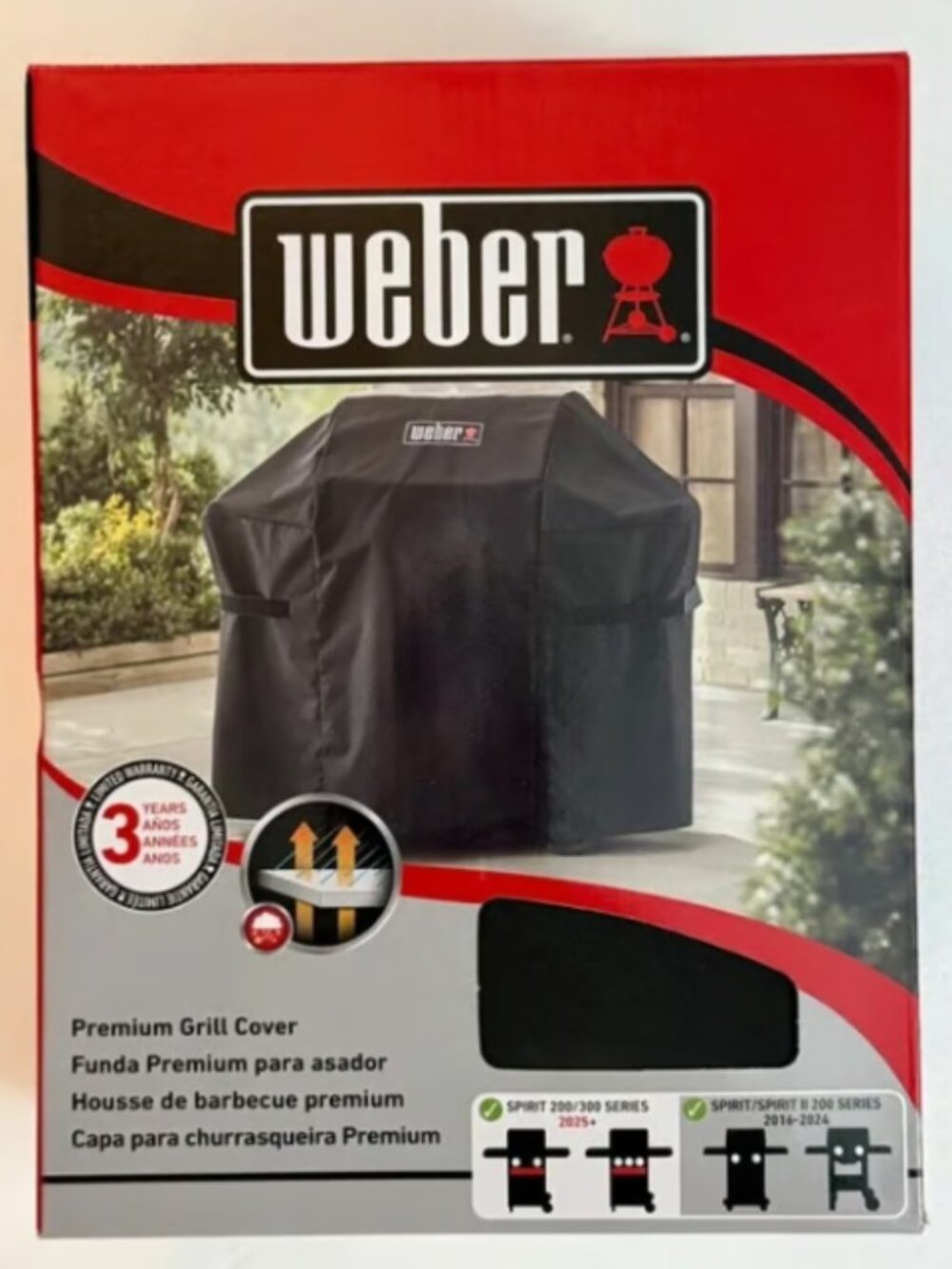 Weber Premium Grill Cover – Spirit 200/300 Series – #7138 – New